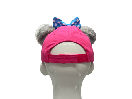 Belinda Cap with Ears & Bow - Pink