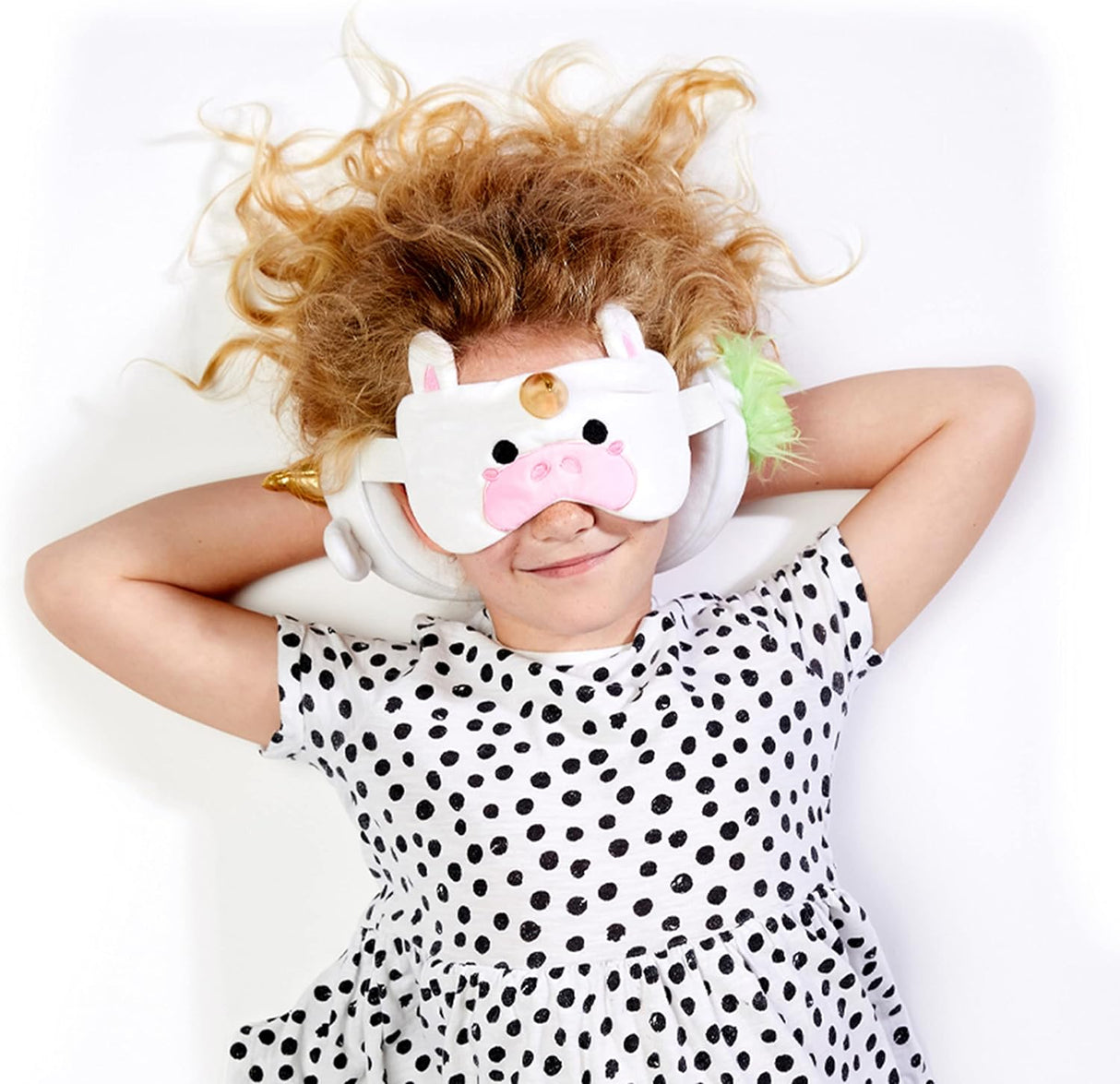 Unicorn Travel Pillow with Eye Mask