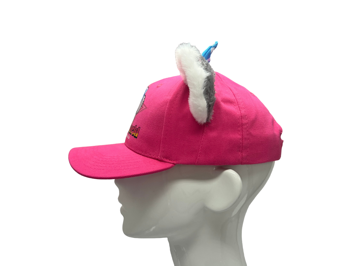Belinda Cap with Ears & Bow - Pink