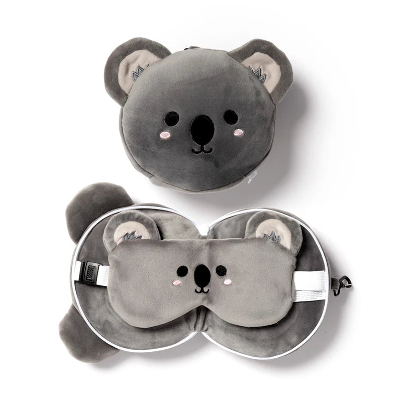 Koala Travel Pillow with Eye Mask
