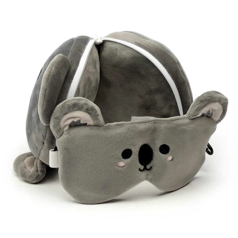Koala Travel Pillow with Eye Mask