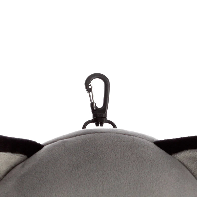 Raccoon Travel Pillow with Eye Mask