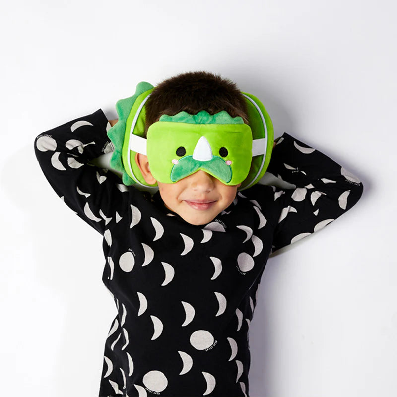 Dinosaur Travel Pillow with Eye Mask