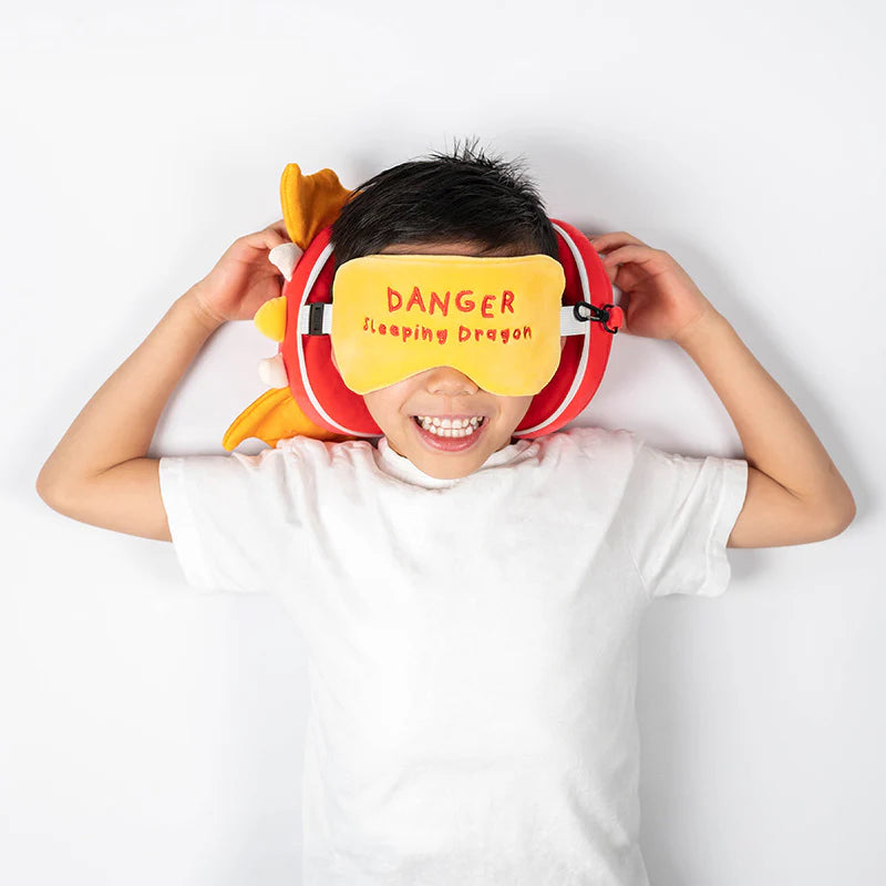 Dragon Travel Pillow with Eye Mask