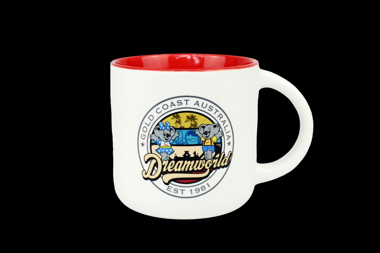 Dreamworld Mug Kenny and Belinda Red