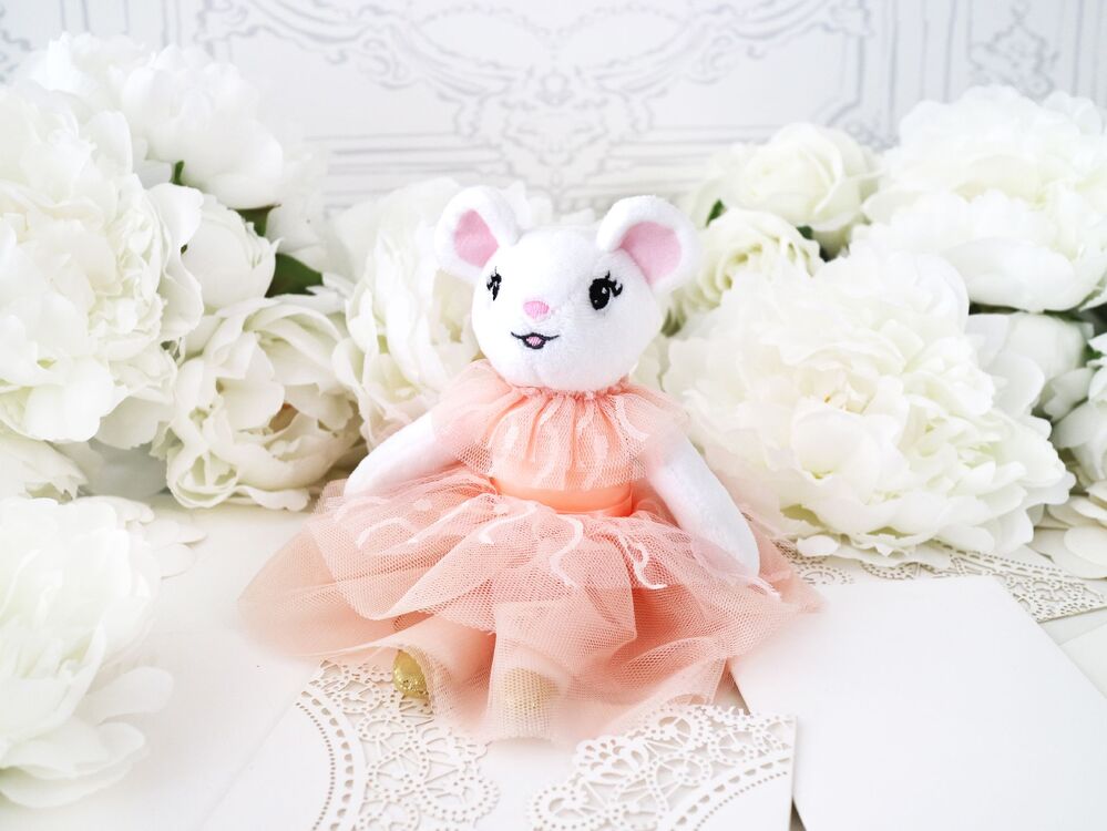Claris the Chicest Mouse in Paris Mini Plush 20cm - Parisian Peach