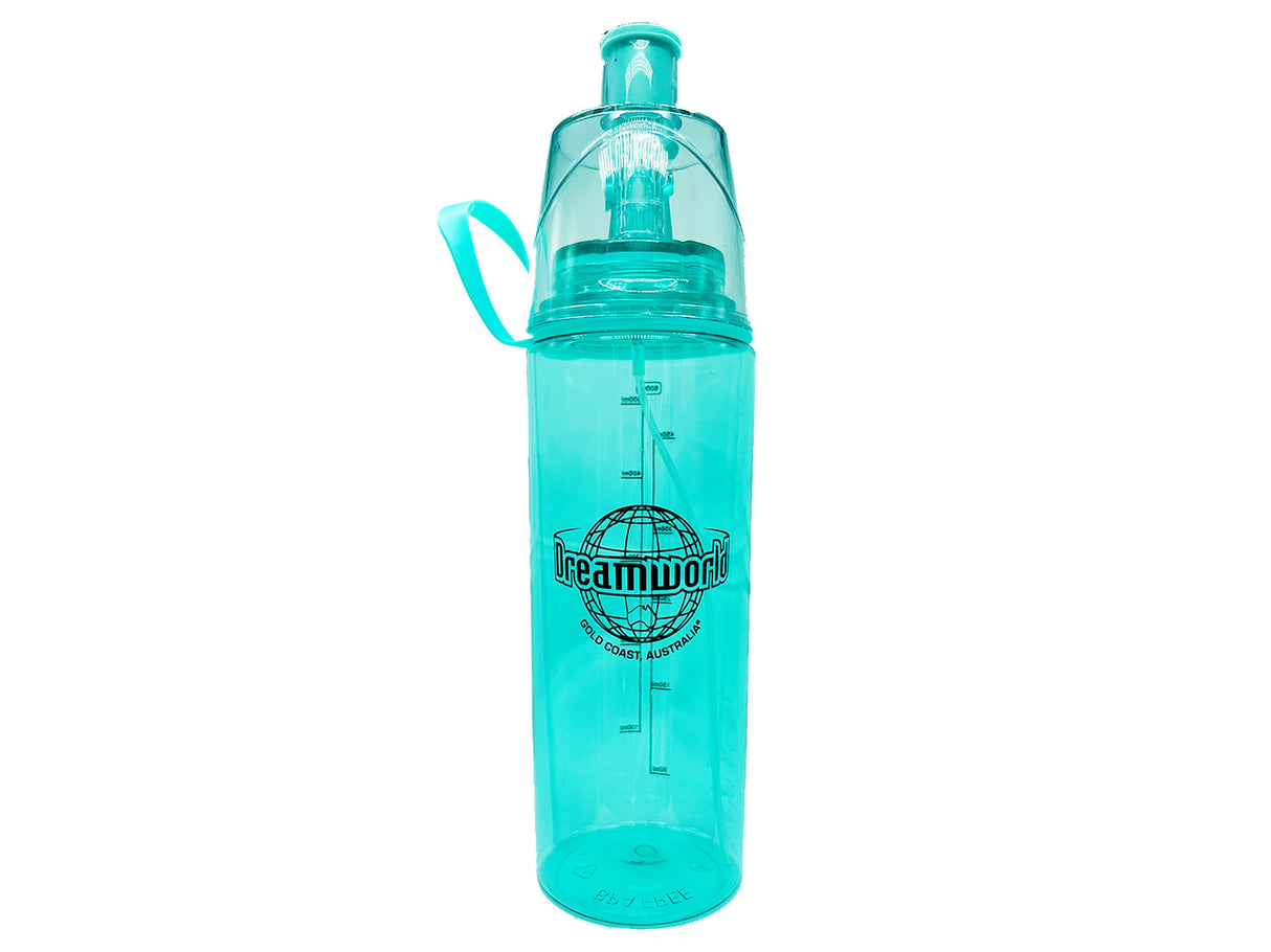 Dreamworld Misting Spray Drink Bottle - Aqua
