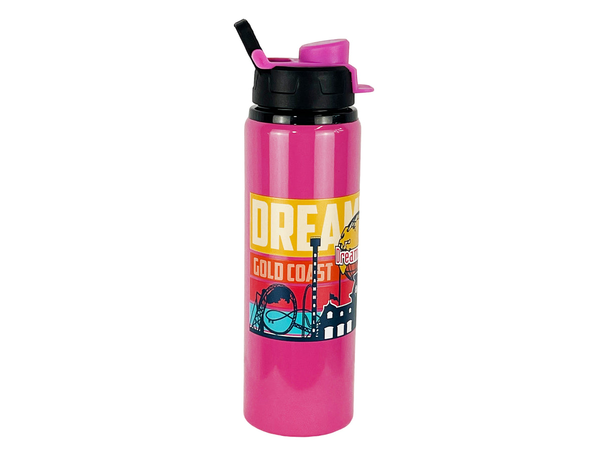 Dreamworld Skyline Drink Bottle - Pink