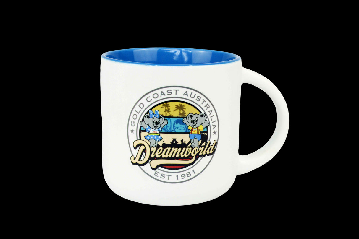 Dreamworld Mug Kenny and Belinda Aqua